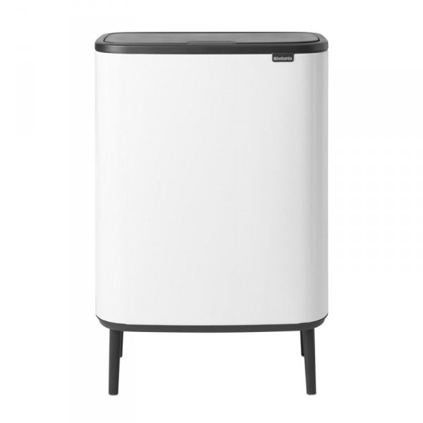 Kosz TOUCH BIN HI BO 2x30L White