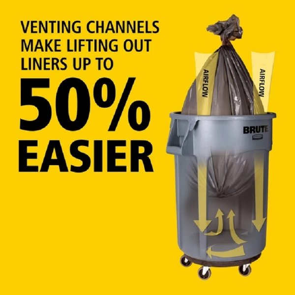 Kontener BRUTE®  75,7L 2620-00 Blue RECYCLING okrągły z kanałami