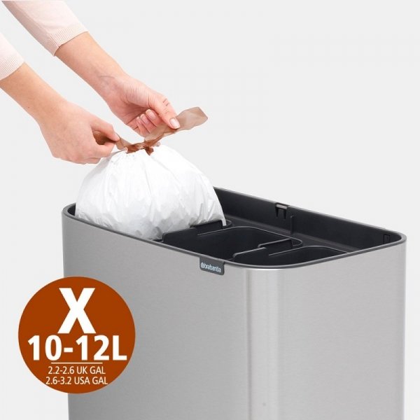 Kosz TOUCH BIN BO 3x11L Mineral Concrete Grey
