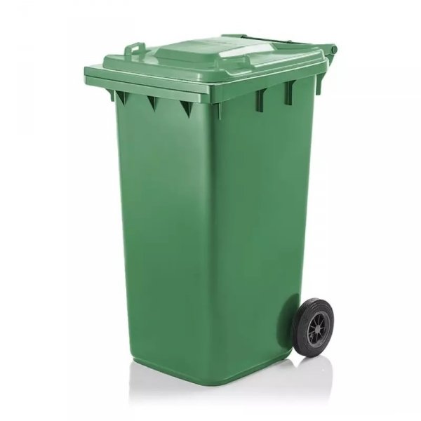 Pojemnik na odpady  240L z pokrywą zielony 