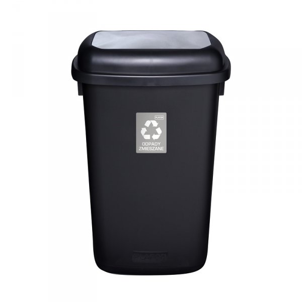 707-04 - Kosz do segregacji QUATRO 90L &quot;ODPADY ZMIESZANE&quot;