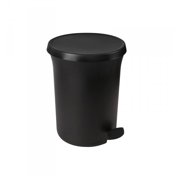 540-04 - Kosz na śmieci  8,1L z pedałem czarny NEW