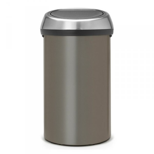 Kosz TOUCH BIN 60L Platinum / Matt Steel FPP
