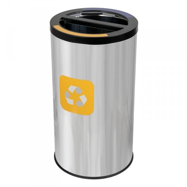 Kosz do segregacji odpadów STREAM BIN DUO 2x35L stal nierdzewna połysk 