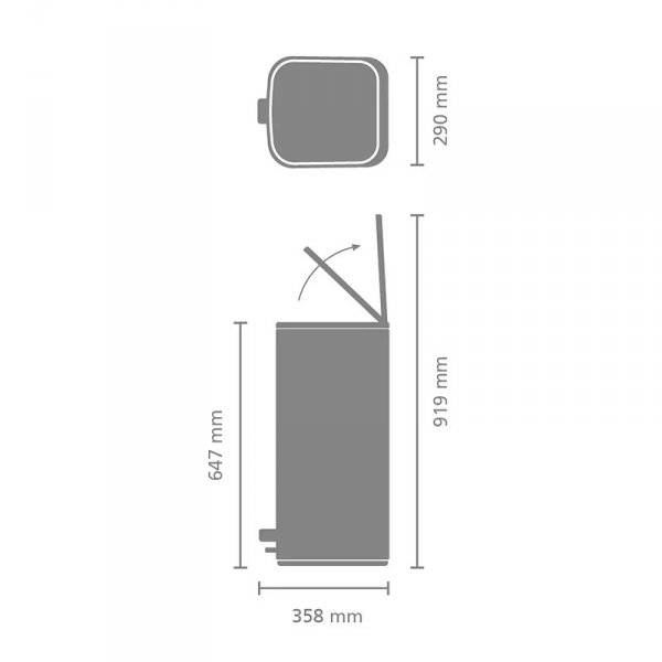 Kosz pedałowy BO 30L Platinum