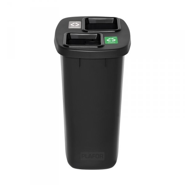 Kosz do segregacji DUO BIN 90L plus komplet 6 ramek i etykiet