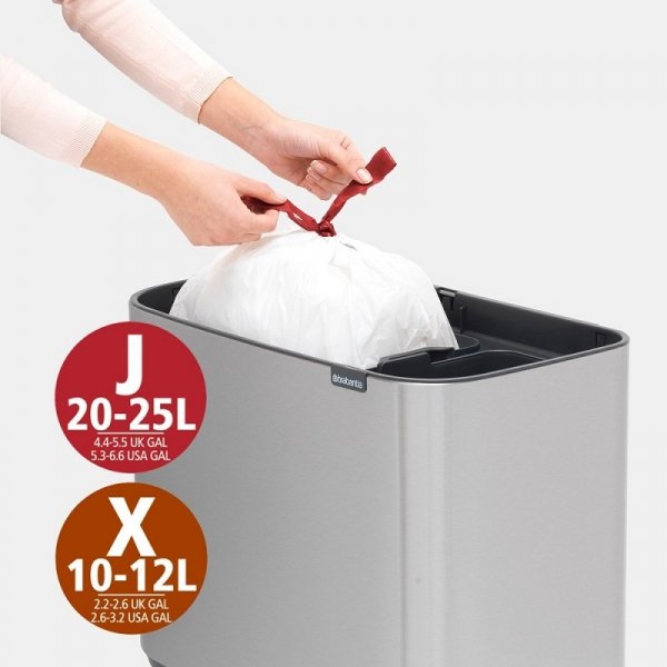 Kosz TOUCH BIN BO 11+23L Mineral Concrete Grey 