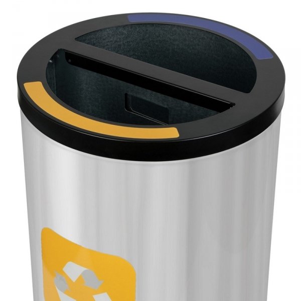 Kosz do segregacji odpadów STREAM BIN DUO 2x30L stal nierdzewna połysk z wkładami