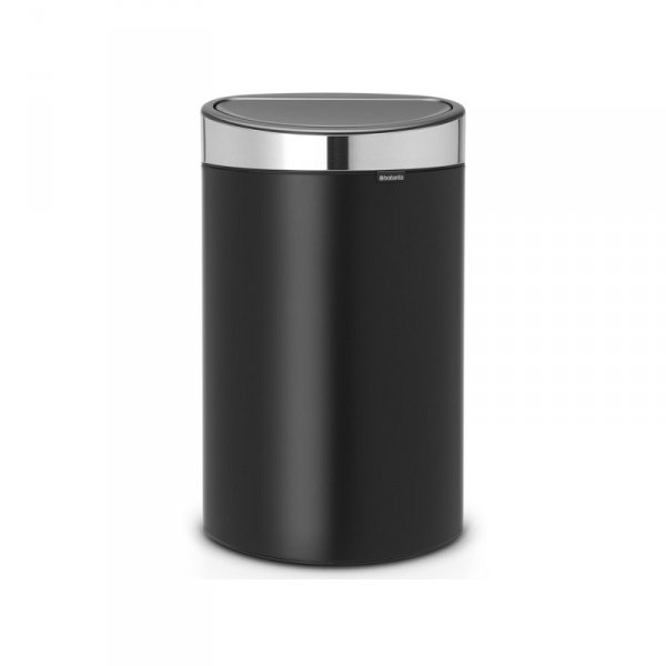 Kosz TOUCH BIN NEW 40L Matt Black / Matt Steel FPP