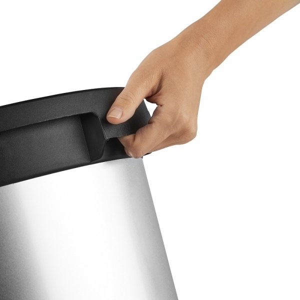 Kosz na śmieci IRIS Round 50L srebrny metalik