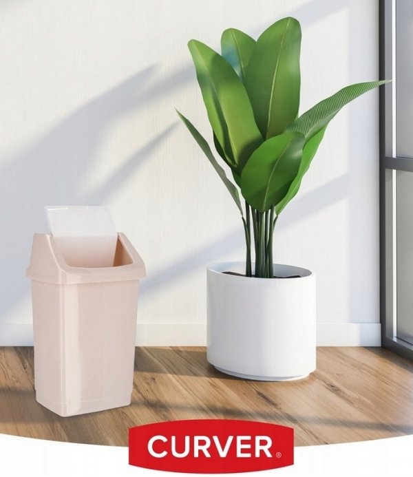 Kosz na śmieci Click-It 25L beżowy