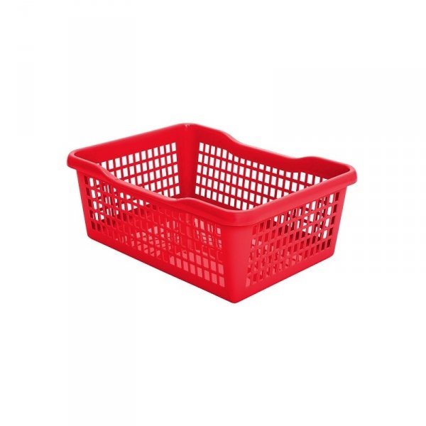 640 - Koszyk ażurowy &quot;4&quot; czerwony 12,5L