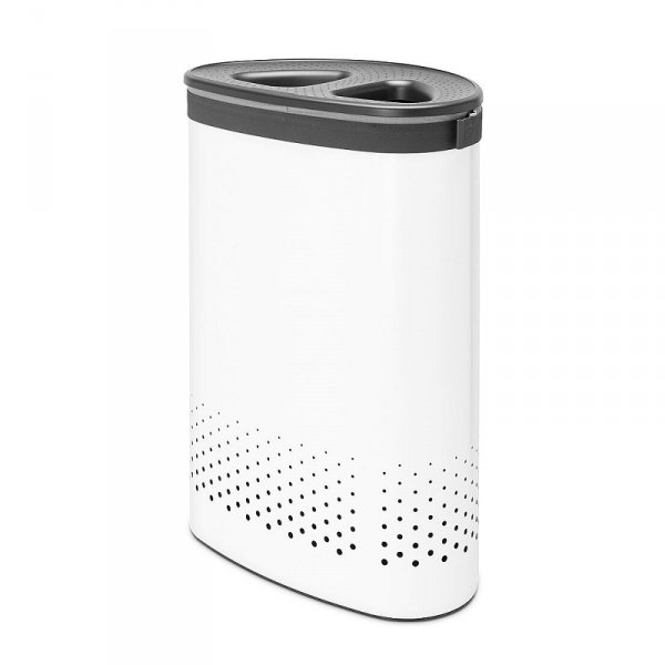 Kosz na bieliznę 55L SELECTOR White / Dark Grey Plastic Lid