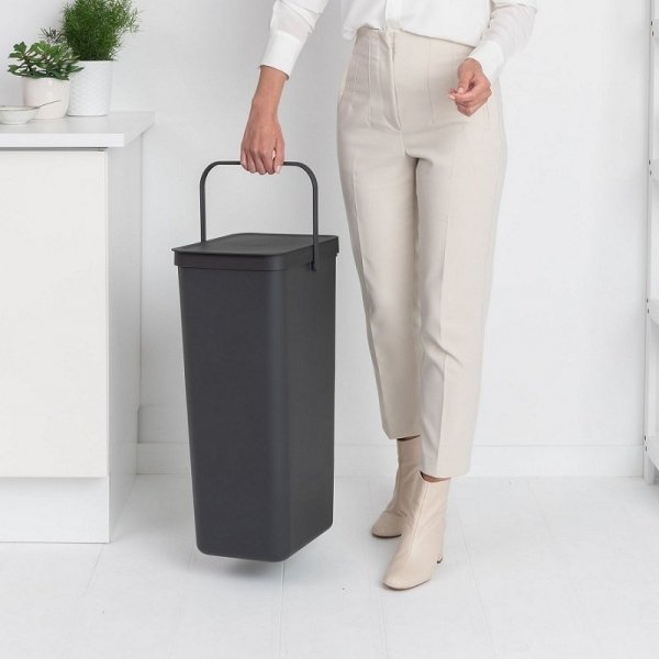 Kosz SORT &amp; GO 40L Gray