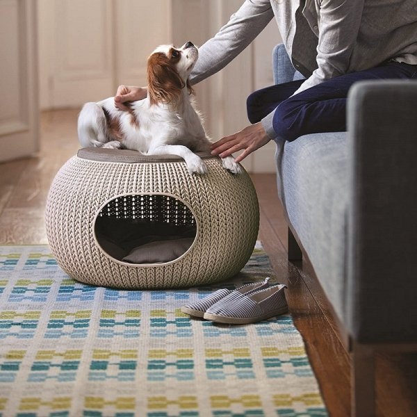 Legowisko PetLife Knit beżowe