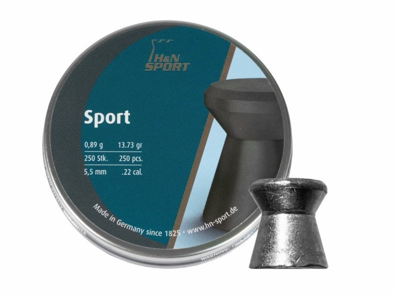 Śrut diabolo H&amp;N Sport Glatt 5,5 mm 250 szt.