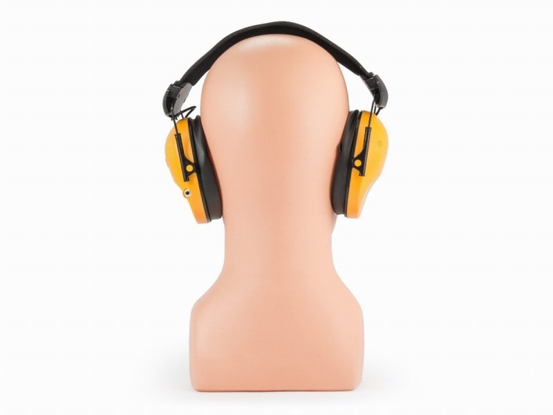 Słuchawki ochronne aktywne RealHunter ACTiVE Pro pomarańczowe + okulary ochronne