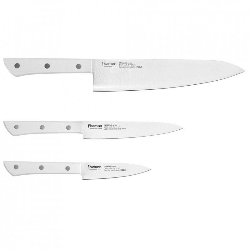 Fissman Zestaw Noży Yamazaki 3 Sztuki., uniwersalny Zestaw