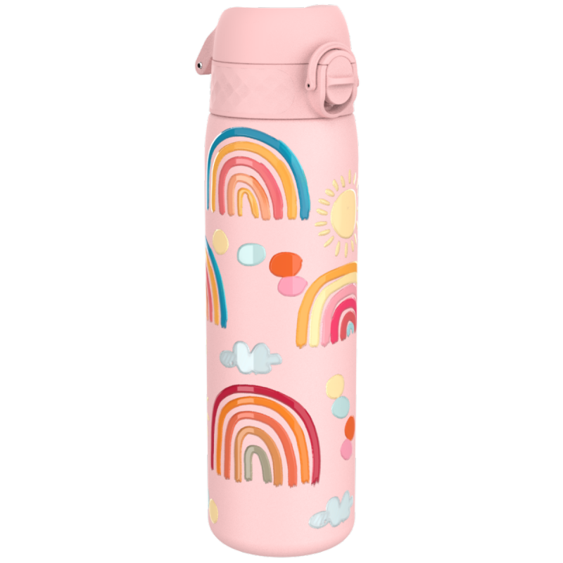 Butelka stalowa Ion8 Rainbows 600ml, lekka, szczelna, z ustnikiem
