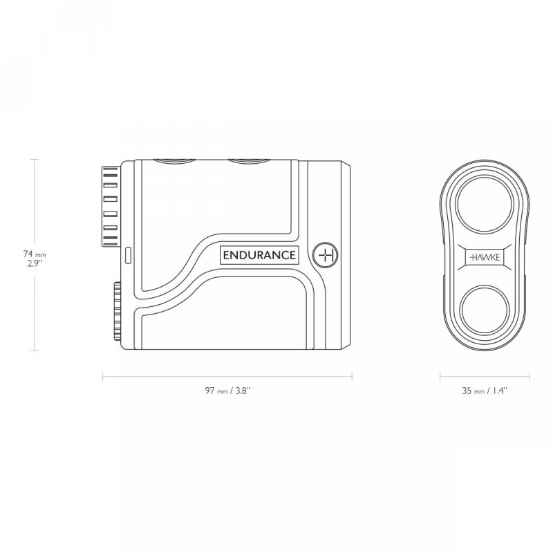 Dalmierz laserowy Hawke Endurance LRF 1000