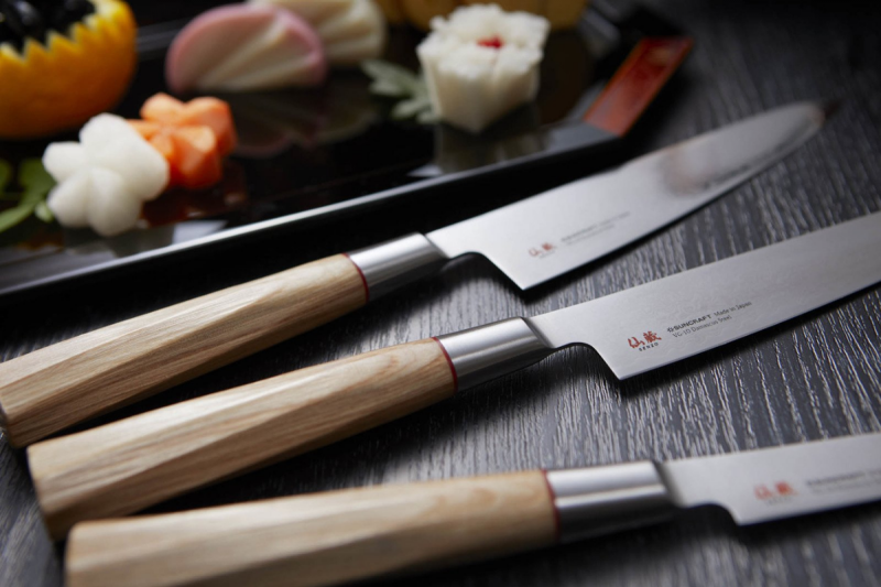 Nóż kuchenny Suncraft SENZO TWISTED OCTAGON Santoku small 143 mm