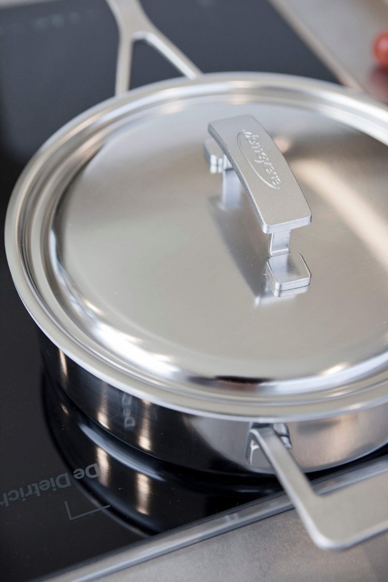 DEMEYERE INDUSTRY 5 Patelnia Głęboka 2H Z Pokrywką 24 Cm Industry 5