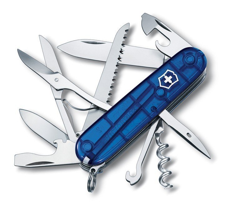 Victorinox Huntsman 1.3713.T2 niebieski przezroczysty