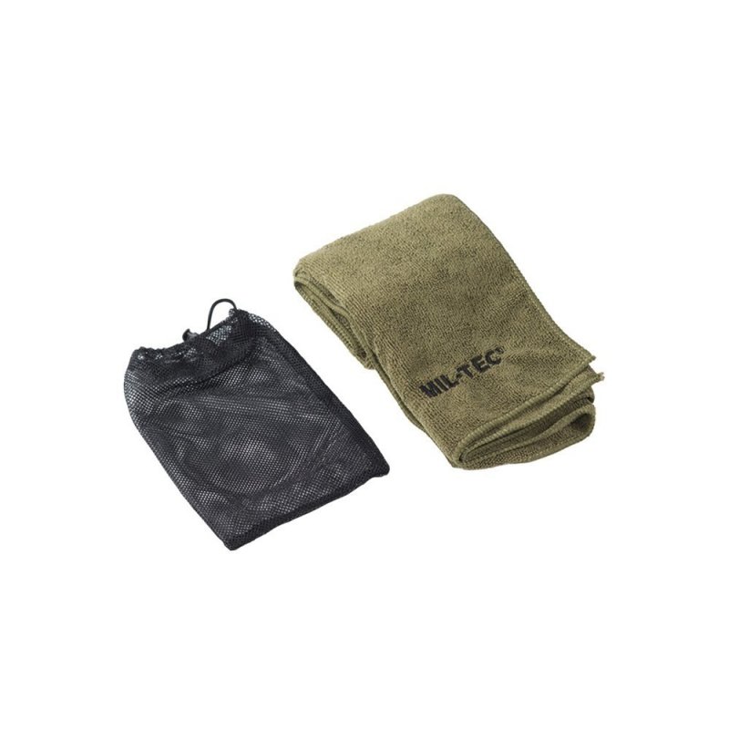 Ręcznik szybkoschnący Mil-Tec mikrofibra - olive 80 x 40 cm