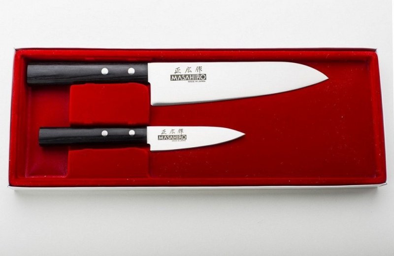 Zestaw 2 noży Masahiro Sankei 18/9 cm Chef i Paring MBS-26