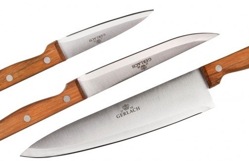 Gerlach 959A Country - komplet noży kuchennych (5 szt.) w bloku