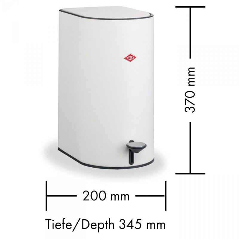 Kosz na śmieci STEP BOY 9l czarny matt -  WESCO