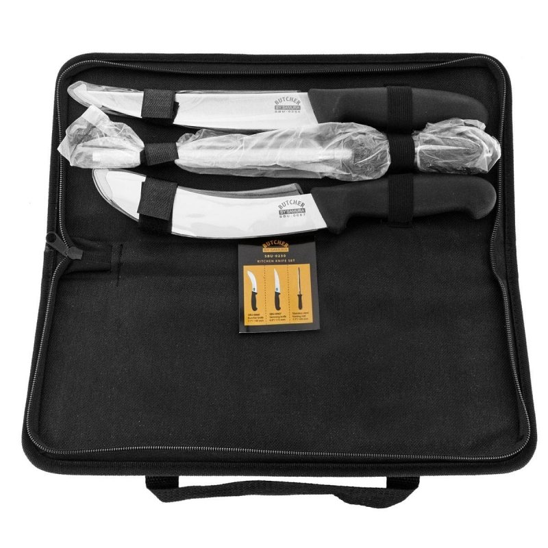 Samura Butcher Zestaw Dwóch Noży ze Stalką i Torbą – Stal AUS-8