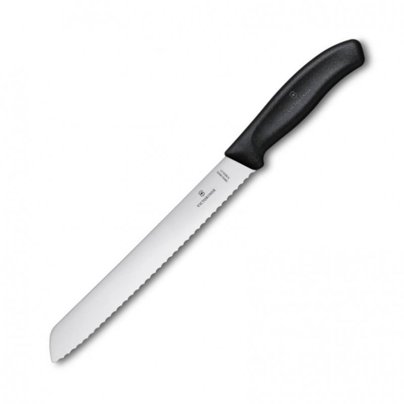Nóż do chleba Victorinox - Lekki, ząbkowane ostrze, ergonomiczna rękojeść - 21 cm - Model 6.8633.21B