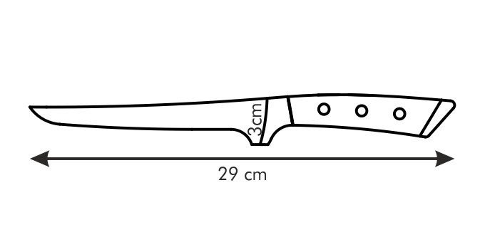 Nóż do filetowania AZZA Tescoma 16cm, stal nierdzewna, precyzyjny
