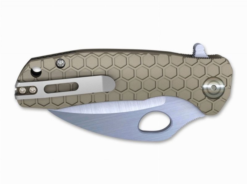 Nóż Honey Badger Claw D2 Medium Tan Plain