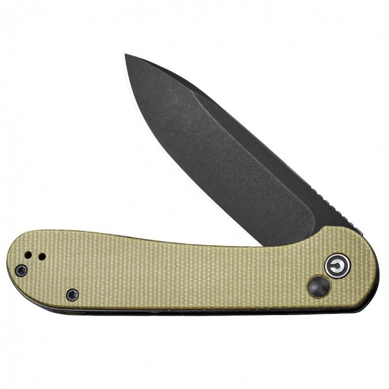 Nóż składany Civivi Button Lock Elementum C2103B olive micarta
