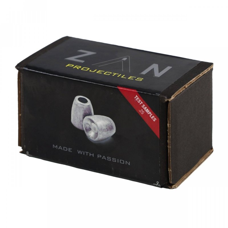 Zestaw testowy ZAN slug .25 (6,35mm) - 8x30szt- 30sztuk z każdej gramatury (8 gramatur) paczce