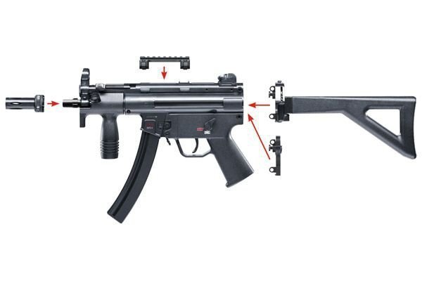 Pistolet Heckler&amp;Koch MP5 K-PDW 4,5 mm BBs CO2