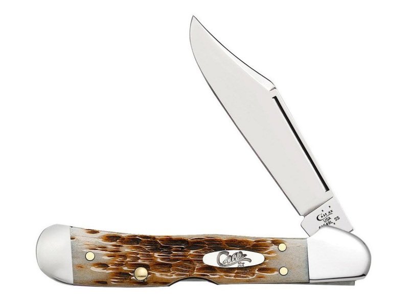 Nóż Case Mini Copperlock SS Amber Bone
