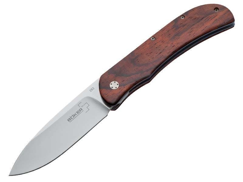 Nóż Boker Plus Exskelibur 2 Cocobolo - Lekki nóż składany z blokadą, stal 440C, do codziennego użytku - 165 mm - Boker