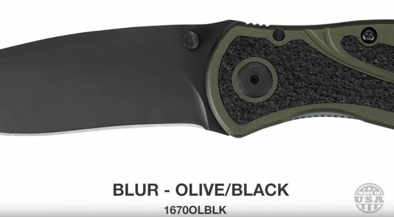 Nóż składany Kershaw Blur 1670OLBLK