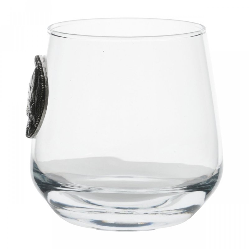 Szklanki do whisky Golden Fox Luna Lis zdobione odlewanym elementem 6 szt.