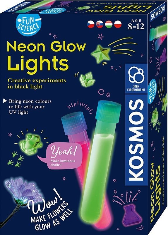 Zestaw Naukowy Fun Science Neon Glow Lights - Eksperymenty UV