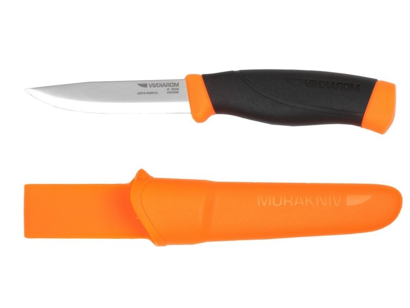 Nóż Morakniv Companion F Heavy Duty pomarańczowy stal węglowa (C)