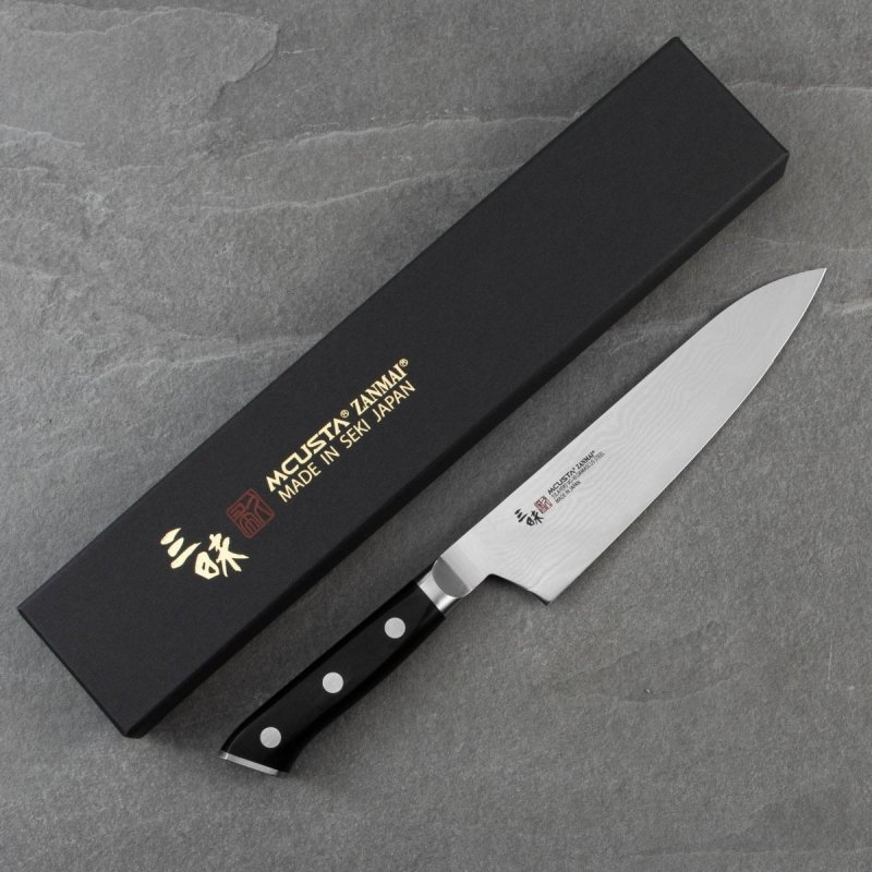 Mcusta Zanmai Classic Damascus VG-10 Pakka Nóż szefa 18cm