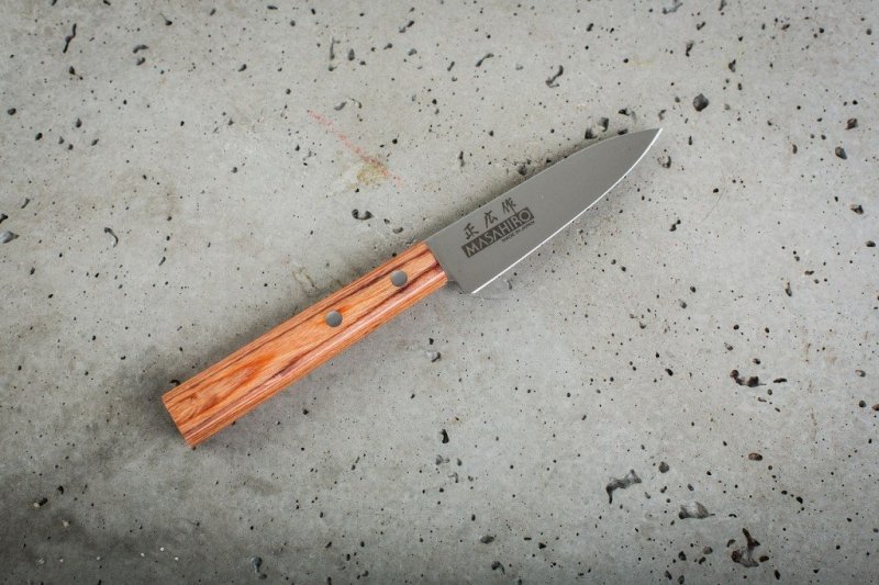Nóż Masahiro Sankei Paring 9 cm brązowy MBS-26 precyzyjny