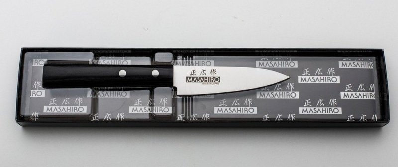 Nóż Masahiro MV-H Chef 24 cm POM MBS-26 HRC 58-59 lekki