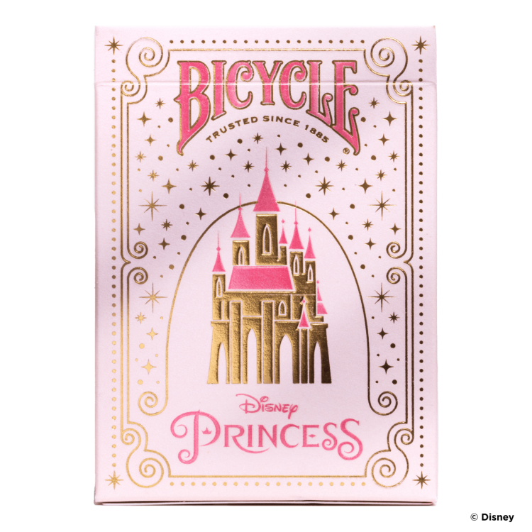 Karty do gry Bicycle Disney Princess Pink - 52+2, 63,5x88,9mm, USA