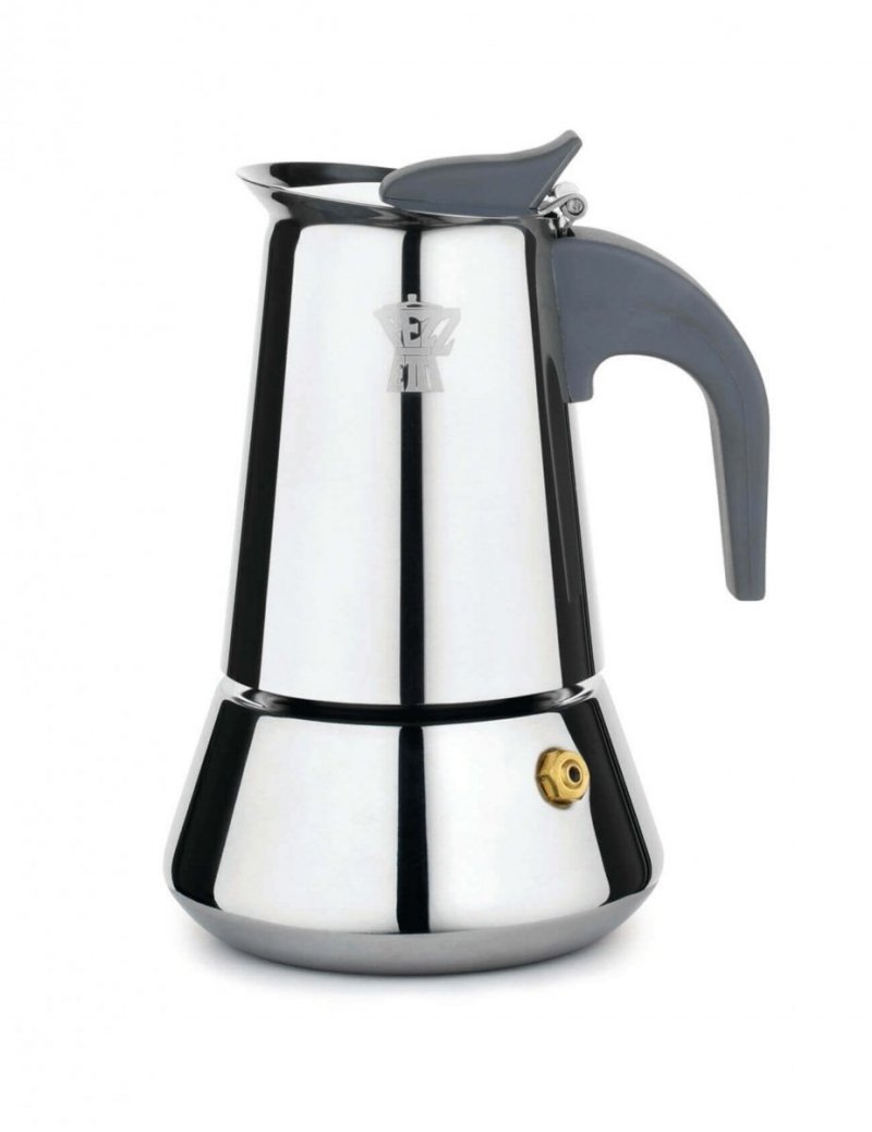 PEZZETTI STEELEXPRESS Stalowa Kawiarka Indukcyjna (2 Filiżanki) - Srebrny Steelexpress