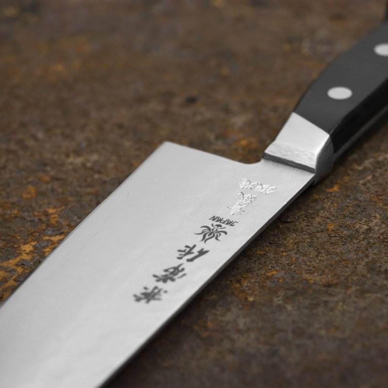 Kanetsune YH-3000 Super Aogami/SS Nóż Santoku 18 cm